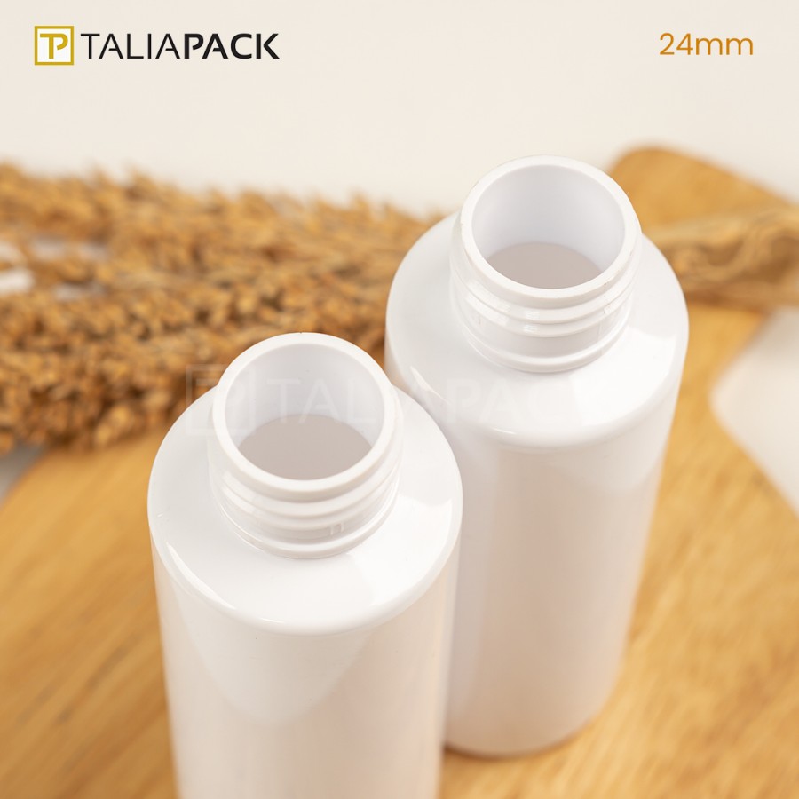 BOTOL PET 100ML PUTIH SUSU RATA - PETWR100N24 - Image 2