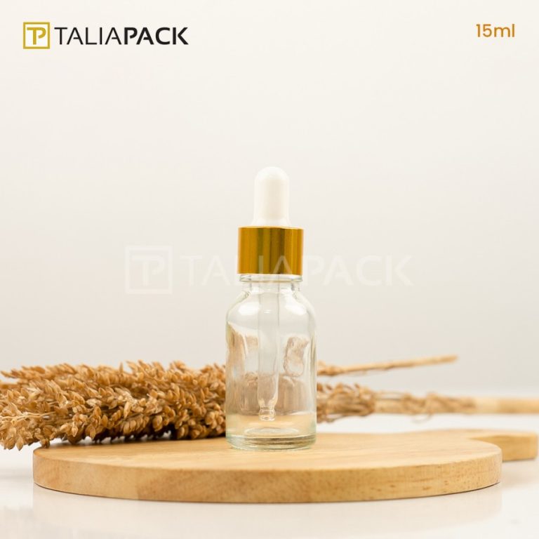 BOTOL SERUM CLEAR  RING GOLD 5ML