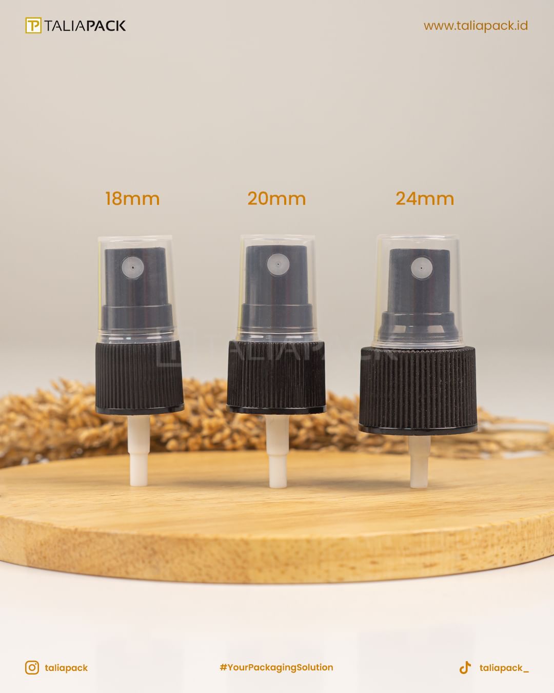 NECK SPRAY HITAM 18MM HALFCAP - Image 3