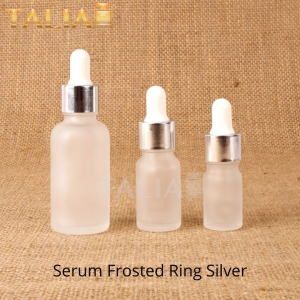 BOTOL SERUM FROSTED 10ML RING SILVER