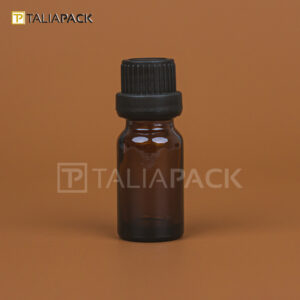 BOTOL ESSENTIAL OIL AMBER TUTUP HITAM 10 ML