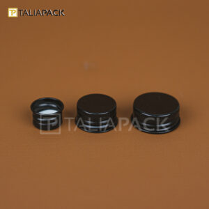TUTUP ALUMINIUM HITAM 28MM