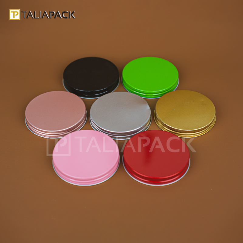 TUTUP TOPLES ALUMINIUM WARNA 89MM - Merah