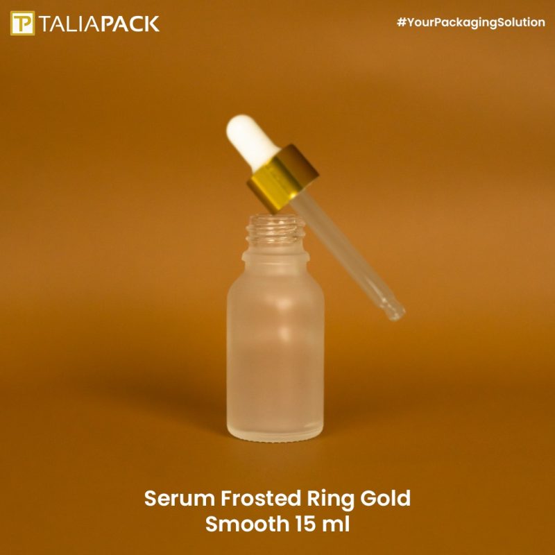 Botol Serum Frosted Ring Gold Smooth 15ml