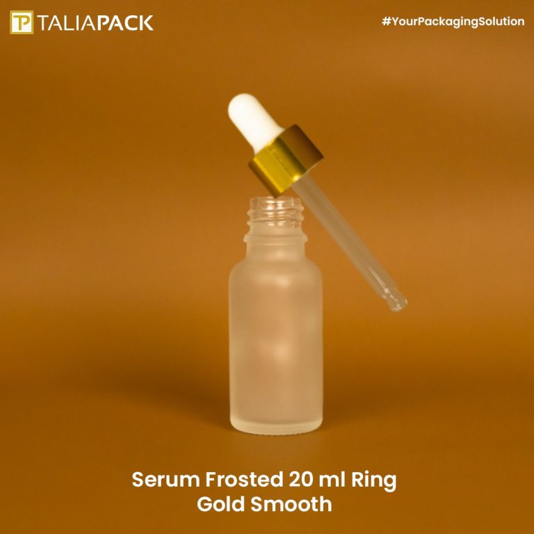 Botol Frosted 20 ml Ring Gold Smooth