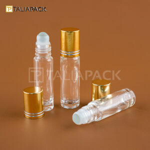 Botol Roll On 6 ml Grosir - Gold Cap