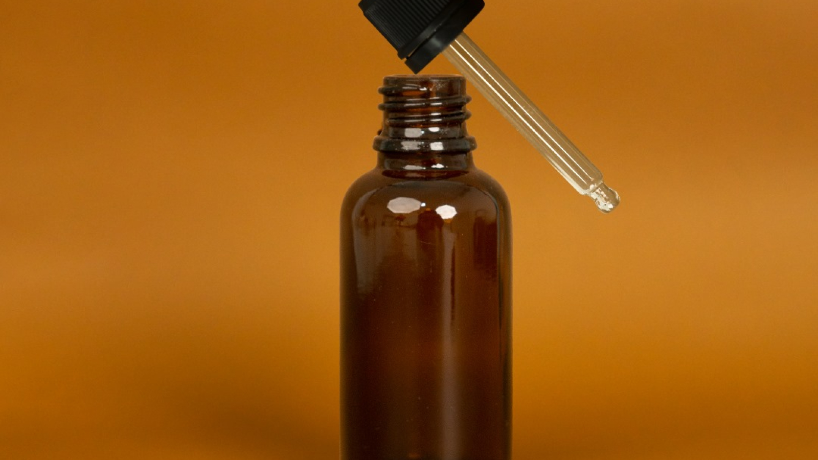 Botol Serum Amber 30 ml Ring Hitam karet Hitam Segel