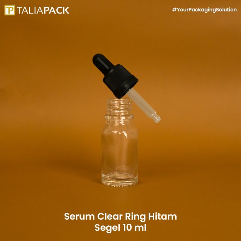 BOTOL SERUM CLEAR RING HITAM SEGEL 10 ML