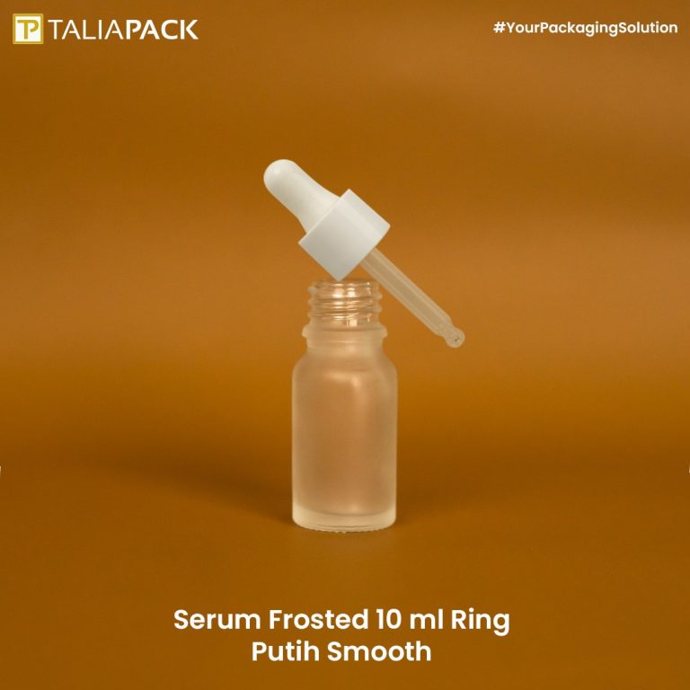 Botol Serum Frosted 10 ml Ring Putih Smooth