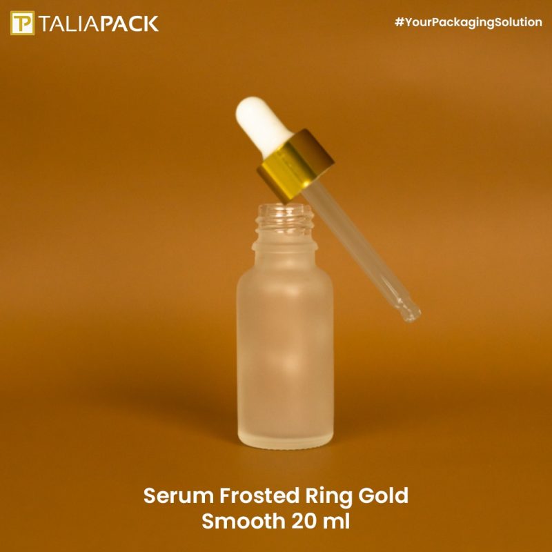 Botol Serum Frosted Ring Gold Smooth 10ml