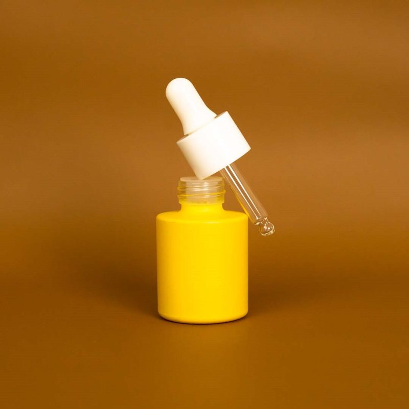 Botol Serum Kuning Gemuk Ring Putih Smooth 20ml