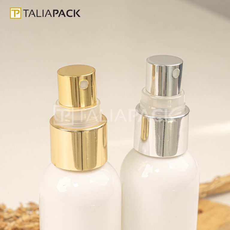 SET BOTOL PET PUTIH 60ML + TUTUP SPRAY SILVER 2 TONE NECK 18MM - Image 3