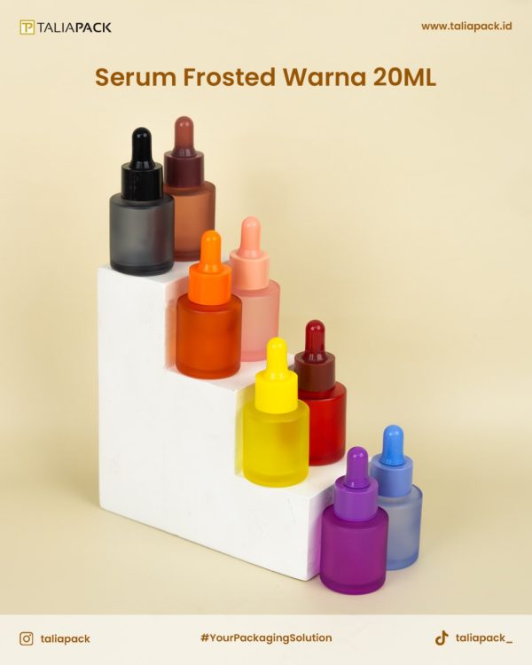 Botol Serum Frosted 20ml - Warna-Warni Elegan - Image 3