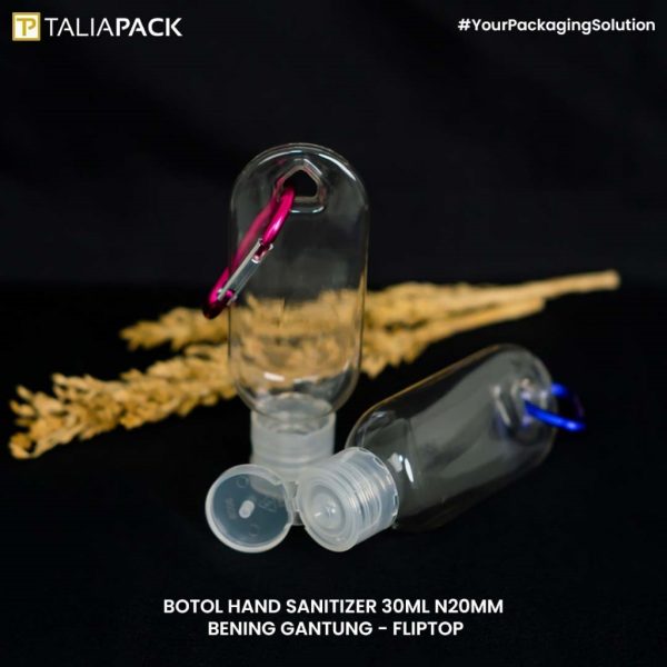 BOTOL HAND SANITIZER 30ML N20MM BENING GANTUNG- FLIPTOPSPRAY HARGA GROSIR (100PCS) 1