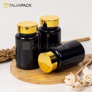 BOTOL OBAT HITAM 120ML - TUTUP GOLD