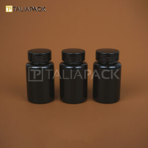 BOTOL OBAT HITAM 120ML - TUTUP HITAM