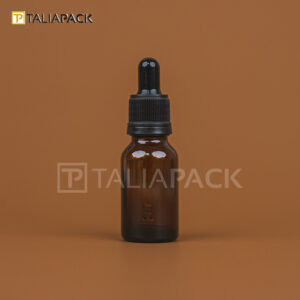 Botol Serum Amber 15 ML Ring Hitam Segel