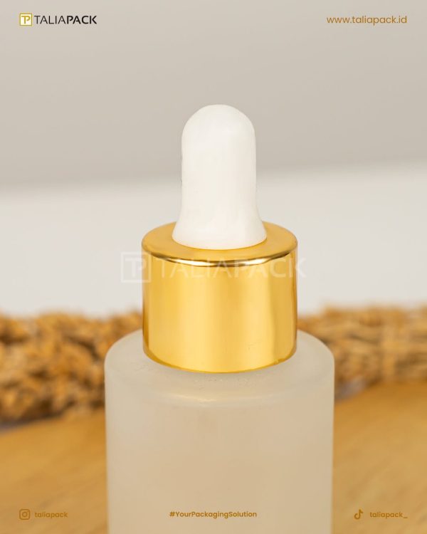 BOTOL SERUM FROSTED 20ML RING GOLD BAHU RATA