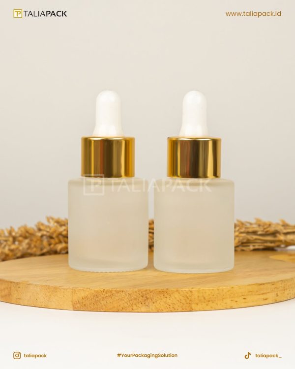 BOTOL SERUM FROSTED 5ML KURUS RING GOLD