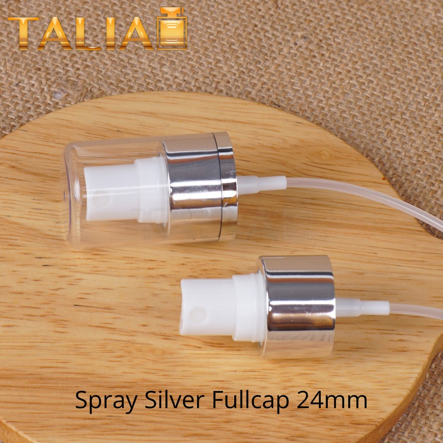 NECK SPRAY 24MM - SILVER HALFCAP (SPRAY PUTIH) HARGA GROSIR