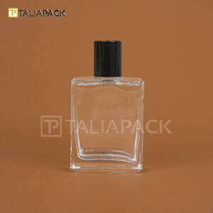 BOTOL KACA HERMES 100ML TUTUP HITAM