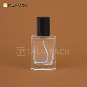 BOTOL KACA HERMES 30ML TUTUP HITAM