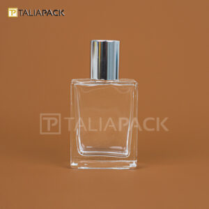 BOTOL KACA HERMES 50ML TUTUP SILVER