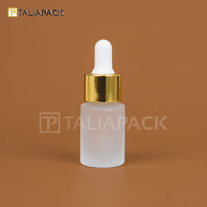 BOTOL SERUM FROSTED 15ML RING GOLD BAHU RATA