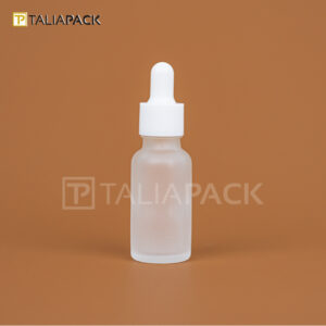 BOTOL SERUM FROSTED RING PUTIH 20ML