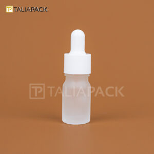 BOTOL SERUM FROSTED RING PUTIH 5ML