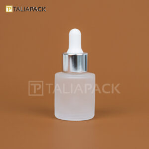 BOTOL SERUM FROSTED 20ML RING SILVER BAHU RATA