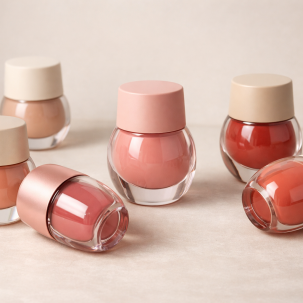 Wadah lip cream dengan desain elegan